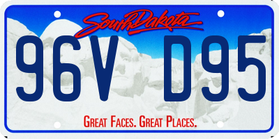 SD license plate 96VD95