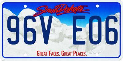 SD license plate 96VE06