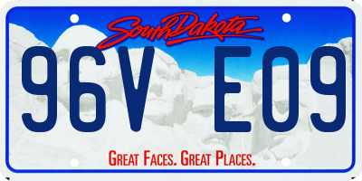 SD license plate 96VE09