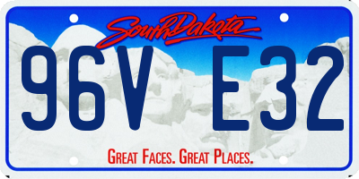 SD license plate 96VE32