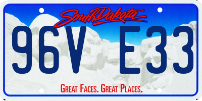 SD license plate 96VE33