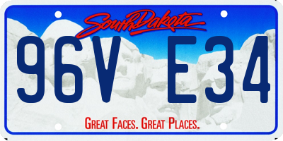 SD license plate 96VE34