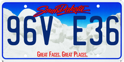 SD license plate 96VE36