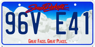 SD license plate 96VE41
