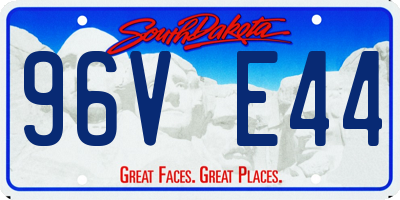 SD license plate 96VE44