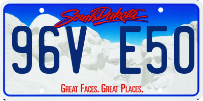 SD license plate 96VE50