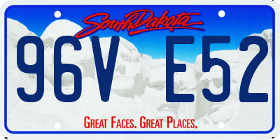 SD license plate 96VE52