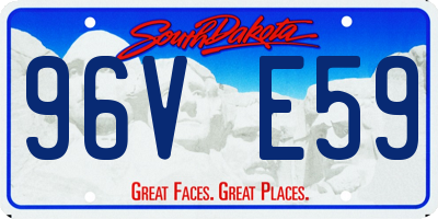 SD license plate 96VE59