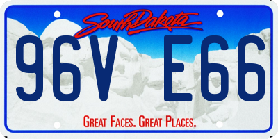 SD license plate 96VE66