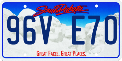 SD license plate 96VE70
