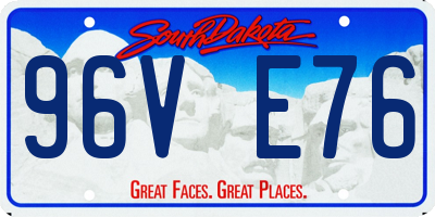 SD license plate 96VE76