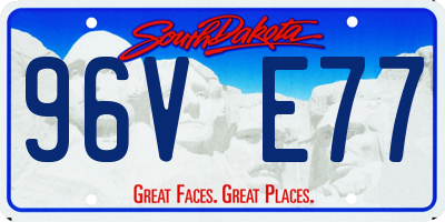 SD license plate 96VE77