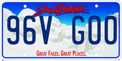 SD license plate 96VG00