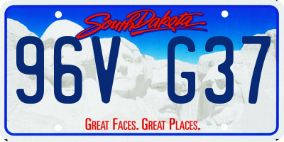SD license plate 96VG37