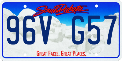 SD license plate 96VG57