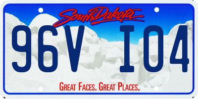 SD license plate 96VI04