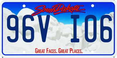 SD license plate 96VI06