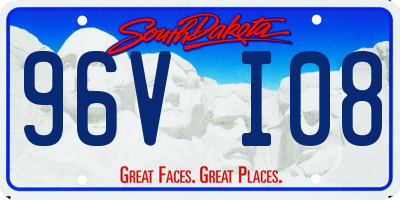 SD license plate 96VI08