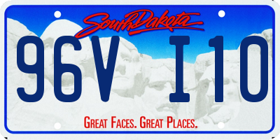 SD license plate 96VI10