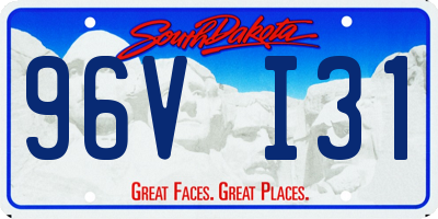 SD license plate 96VI31