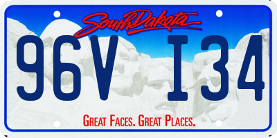 SD license plate 96VI34