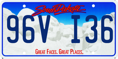 SD license plate 96VI36