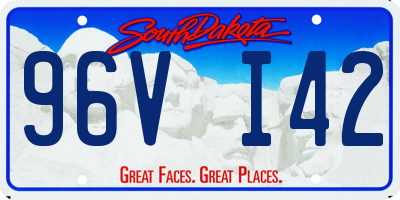SD license plate 96VI42