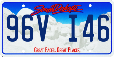 SD license plate 96VI46