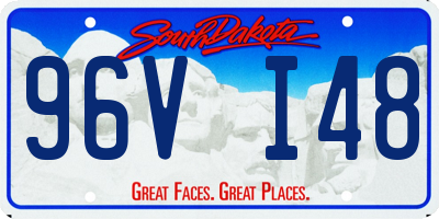 SD license plate 96VI48
