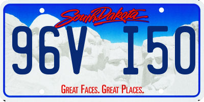 SD license plate 96VI50