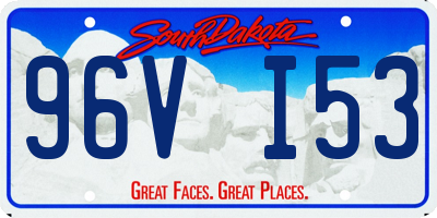 SD license plate 96VI53
