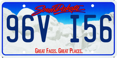 SD license plate 96VI56