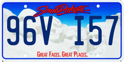 SD license plate 96VI57
