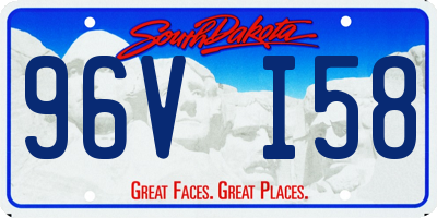 SD license plate 96VI58