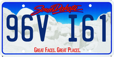 SD license plate 96VI61