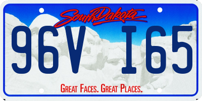 SD license plate 96VI65