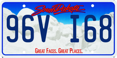 SD license plate 96VI68
