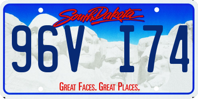 SD license plate 96VI74