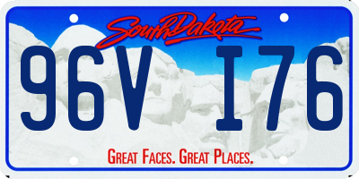 SD license plate 96VI76