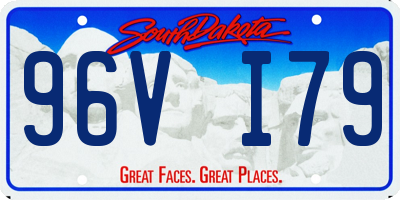 SD license plate 96VI79