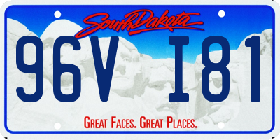 SD license plate 96VI81