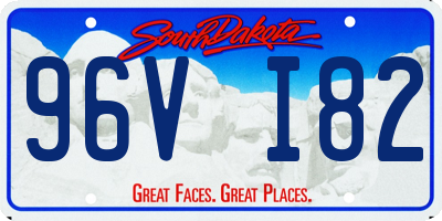 SD license plate 96VI82