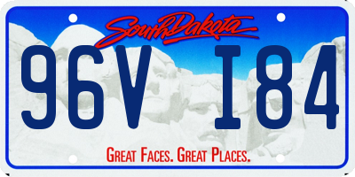SD license plate 96VI84