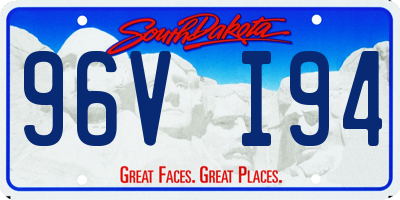 SD license plate 96VI94