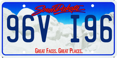 SD license plate 96VI96
