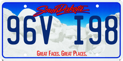 SD license plate 96VI98