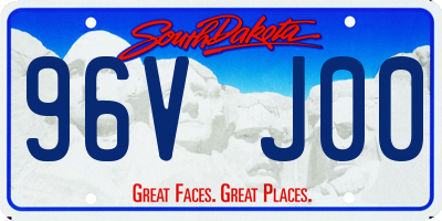 SD license plate 96VJ00