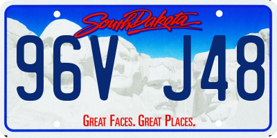 SD license plate 96VJ48