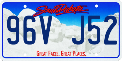 SD license plate 96VJ52