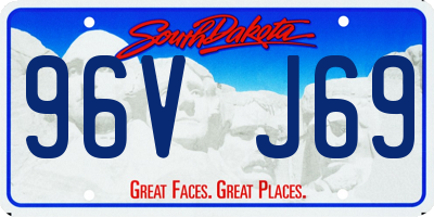 SD license plate 96VJ69
